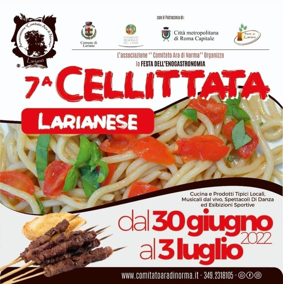 Locandina Cellittata Larianese a Lariano (Roma)