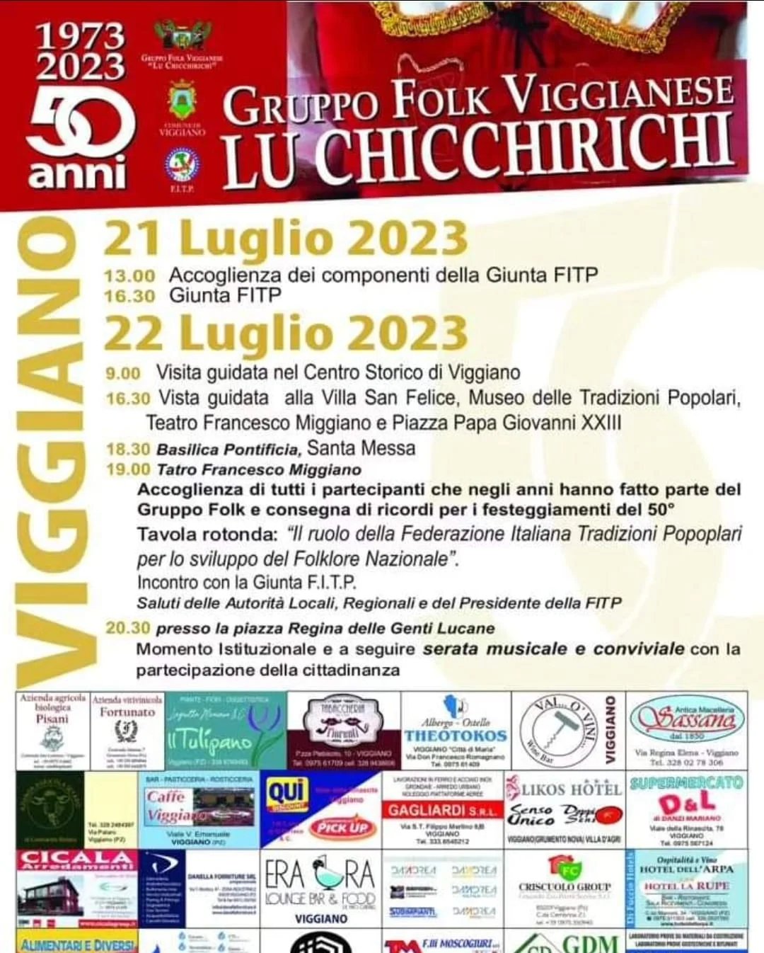 50 anni del Gruppo Folk Viggianese