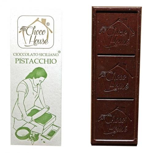 Cioccolato Siciliano Fondente al Pistacchio 50g