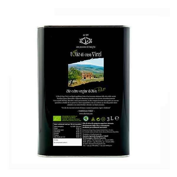 L'Olio di Casa Virzì BIO 2023/2024 - lattina 3 L