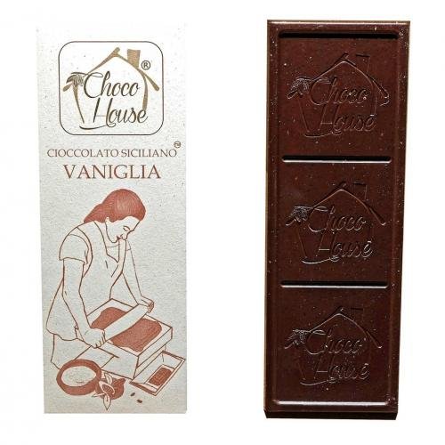 Cioccolato Siciliano Fondente alla Vaniglia 50g